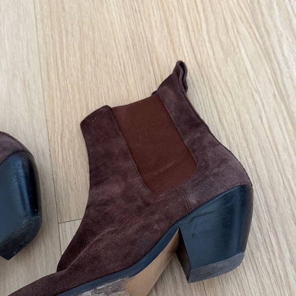 Sandro Brown Suede Women's Boots - Picture 3 of 6